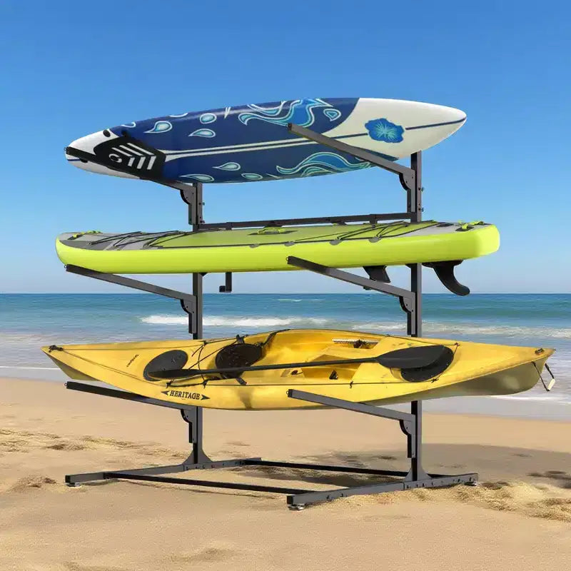 Supporto per Kayak, Porta Kayak Robusto per Garage e Stoccaggio Esterno, Porta Tavole da Surf Resistente alle Intemperie e Robusto, Canoe Kayak Regolabili