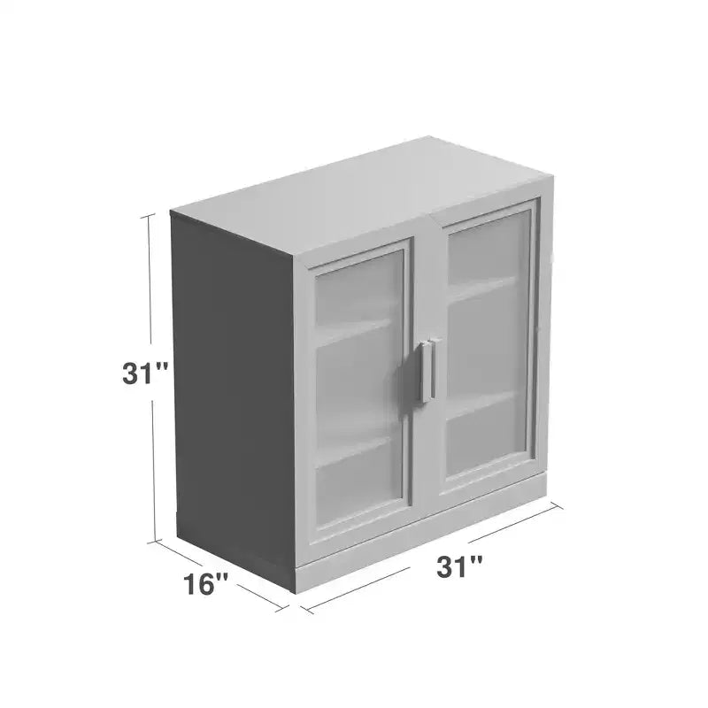 Mobile e credenza impilabili in legno massello con ripiani regolabili