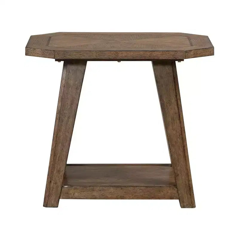 Liberty Furniture, Tavolino esagonale Carolina Park per soggiorno - Rovere marrone ambra