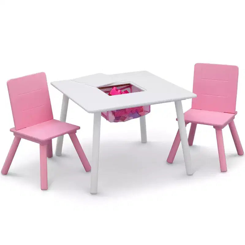 Delta Children Kids Table and 2 Chair Set with Storage
