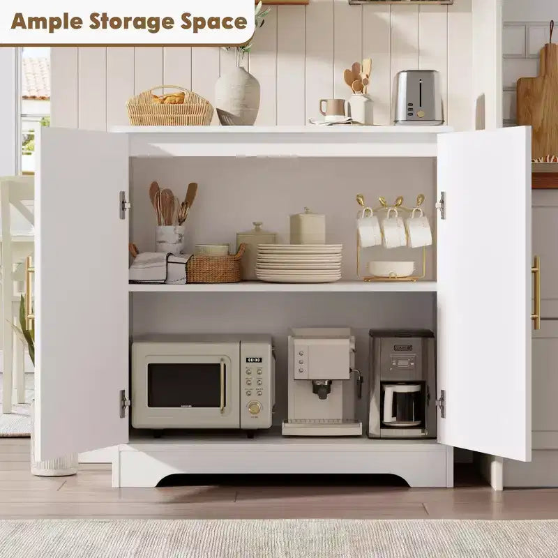 Credenza a buffet da 30", mobile bar in rattan, consolle da ingresso, armadietto a pavimento, credenza in legno per cucina e soggiorno