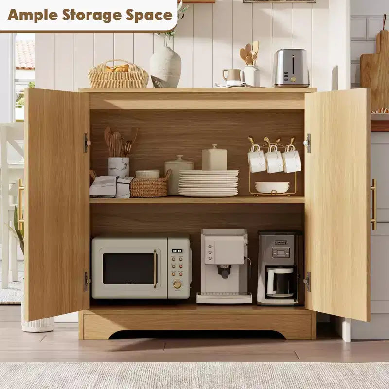 Credenza a buffet da 30", mobile bar in rattan, consolle da ingresso, armadietto a pavimento, credenza in legno per cucina e soggiorno