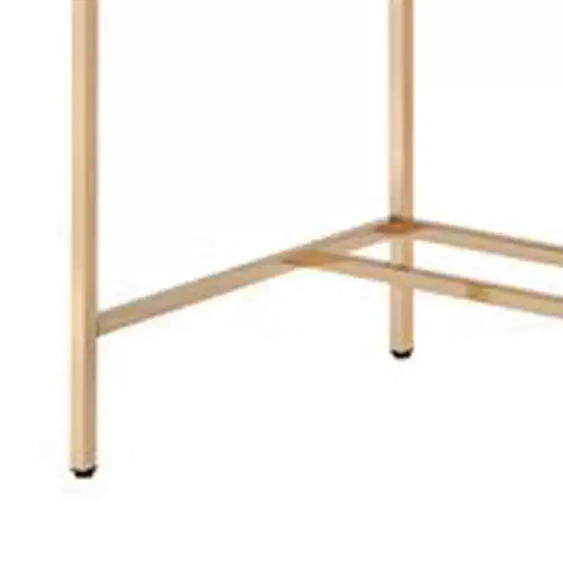 Scrittoio Royal Hampton con Dock USB e Gambe in Metallo, Blu e Oro Rosa
