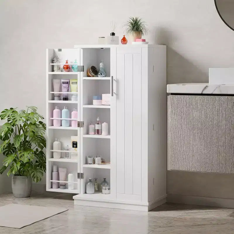 Dispensa da Cucina Celebalcony 47.24'', Mobili Contenitori per Alimenti con Anta e Ripiani Regolabili, Armadio Dispensa Autoportante per Cucina, Sala da Pranzo