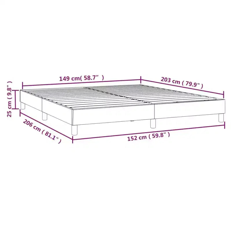 Struttura letto grigio chiaro
