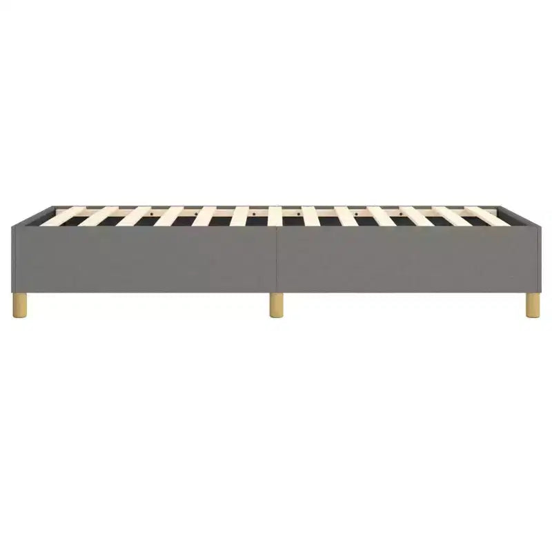 Base Letto a Doghe Grigio Scuro Tessuto Twin XL (Solo USA)