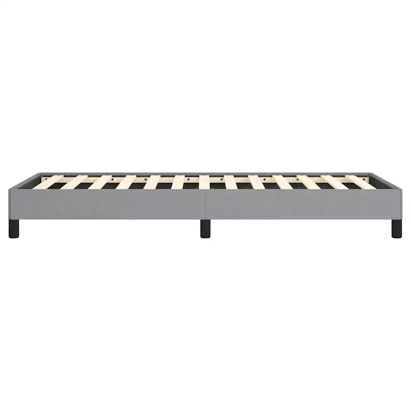 Base letto in poliestere grigio chiaro, multistrato, legno composito Twin XL