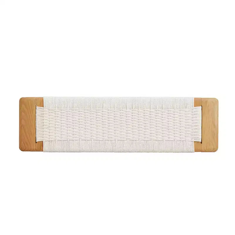 Panca Intrecciata EHMKNP in Rovere Naturale: Seduta Versatile per Sala da Pranzo, Camera da Letto e Oltre
