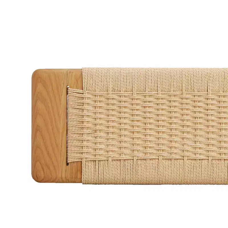 Panca Intrecciata EHMKNP in Rovere Naturale: Seduta Versatile per Sala da Pranzo, Camera da Letto e Oltre