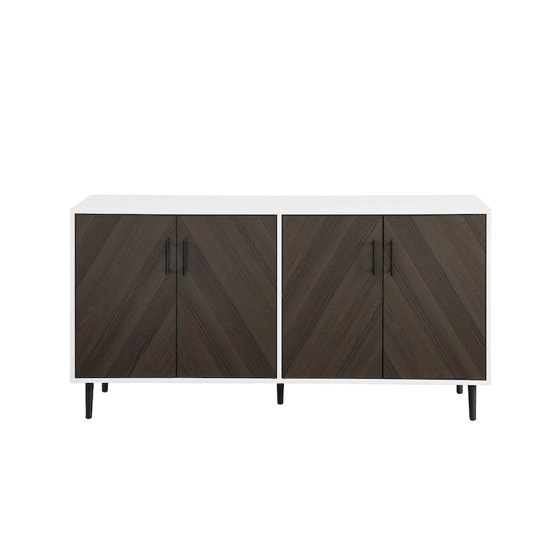 Credenza Mid-Century Modern Cassandra Middlebrook a 4 Ante, 58 pollici