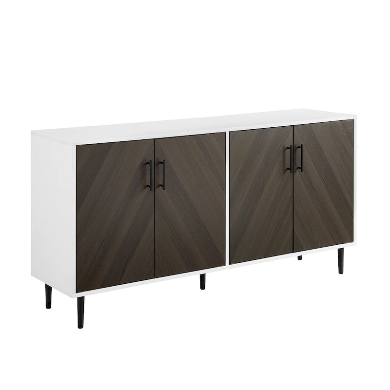 Credenza Mid-Century Modern Cassandra Middlebrook a 4 Ante, 58 pollici