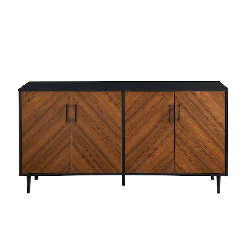Credenza Mid-Century Modern Cassandra Middlebrook a 4 Ante, 58 pollici