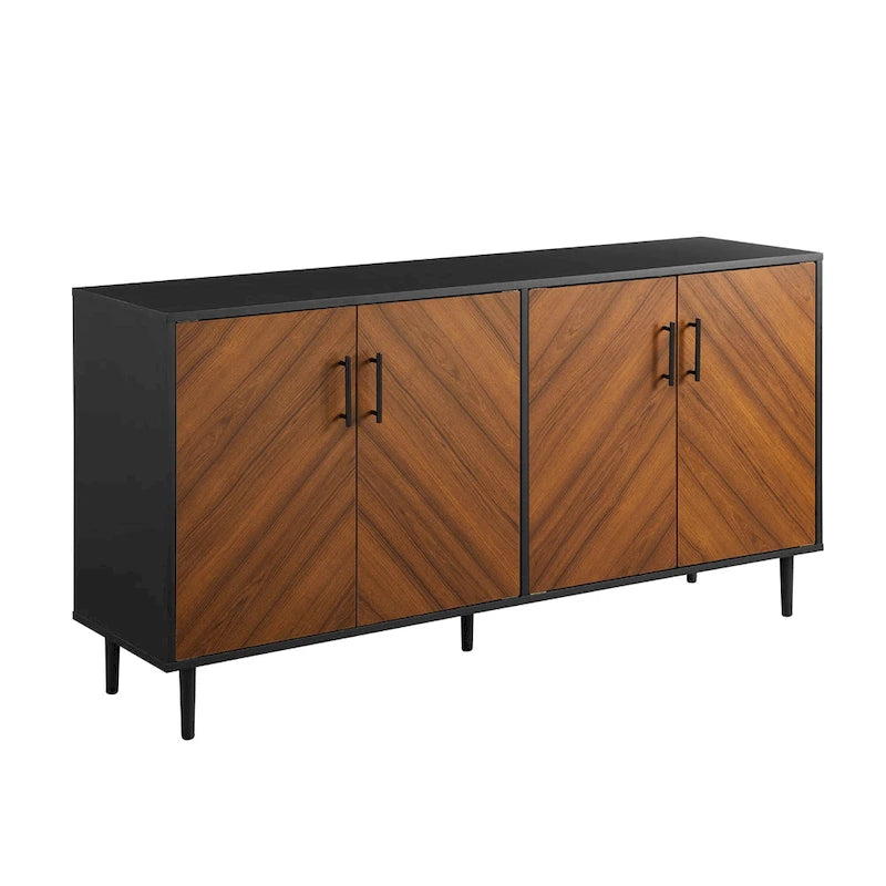 Credenza Mid-Century Modern Cassandra Middlebrook a 4 Ante, 58 pollici