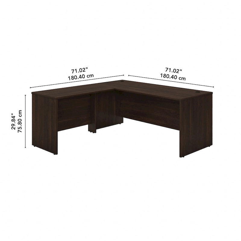 Scrivania a L Studio C 72W con allungo 42W di Bush Business Furniture