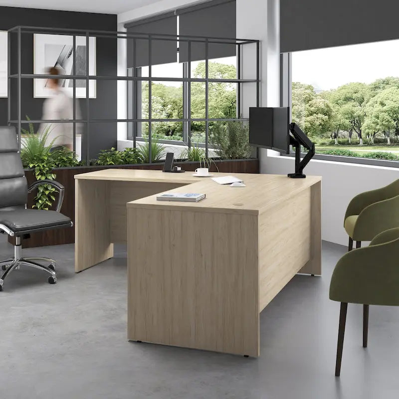 Scrivania a L Studio C 72W con allungo 42W di Bush Business Furniture