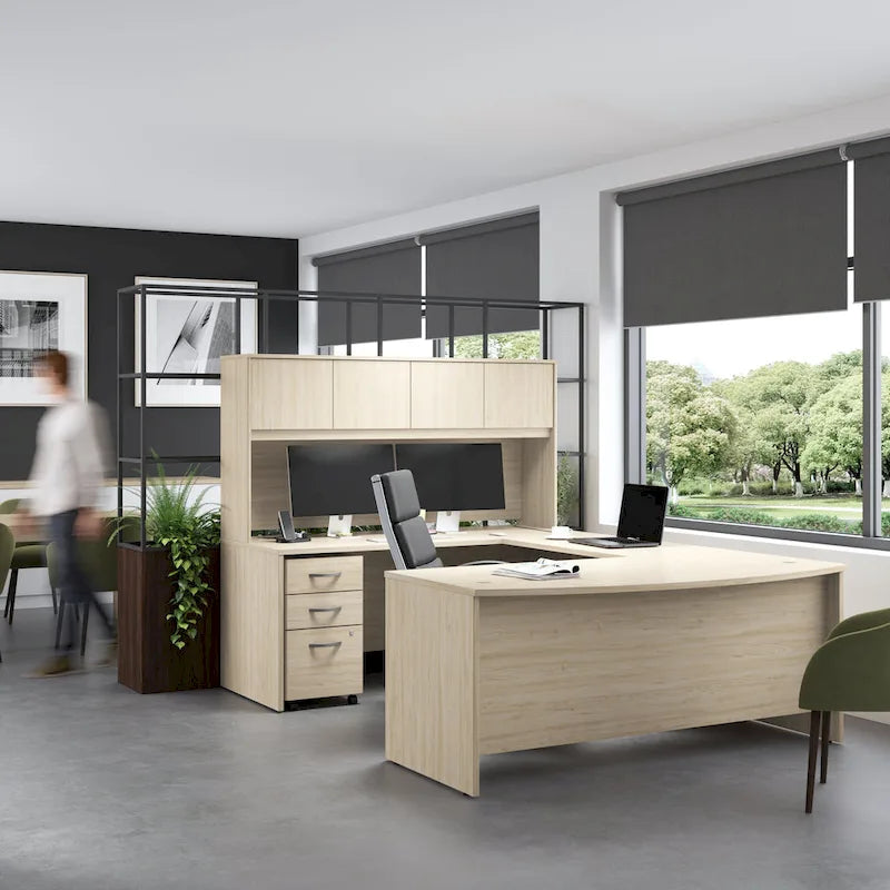 Scrivania a L Studio C 72W con allungo 42W di Bush Business Furniture