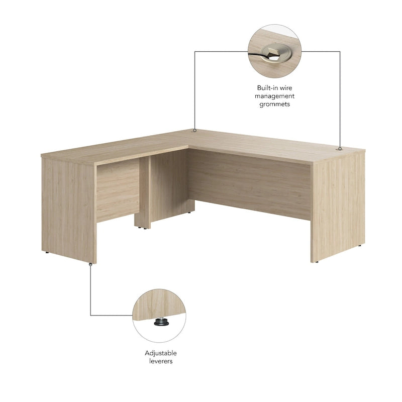 Scrivania a L Studio C 72W con allungo 42W di Bush Business Furniture