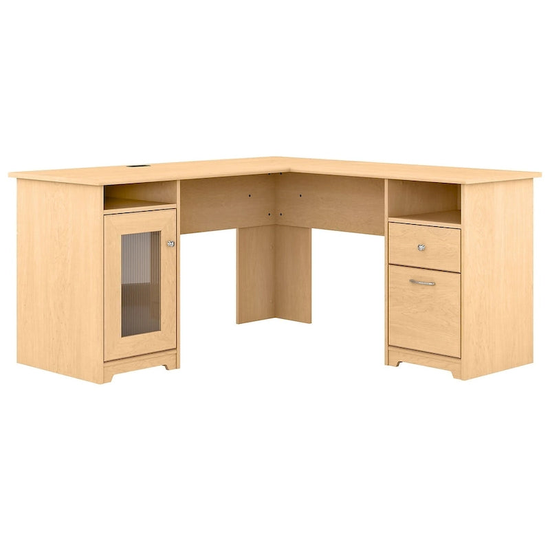 Cabot 60W L Shaped Computer Desk with Storage by Bush Furniture