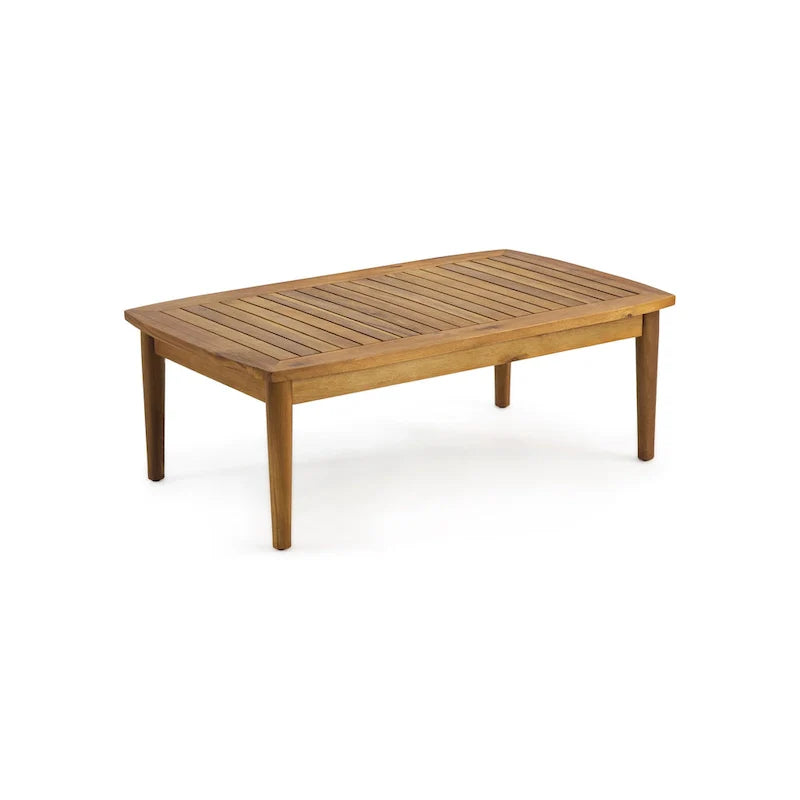 Salotto da esterno a 4 posti in legno di acacia Willowbrook di Christopher Knight Home