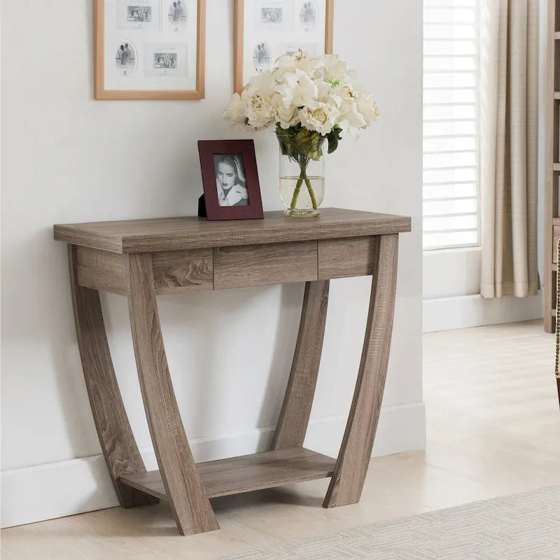 Tavolo consolle da 91 cm a 1 ripiano Cataraqui Borramora Modern di Copper Grove