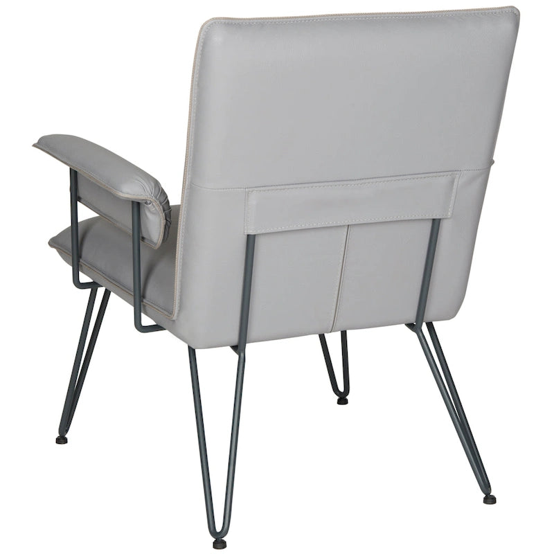 SAFAVIEH Johannes Mid-Century Modern Grey Arm Chair - 29W x 28D x 33H