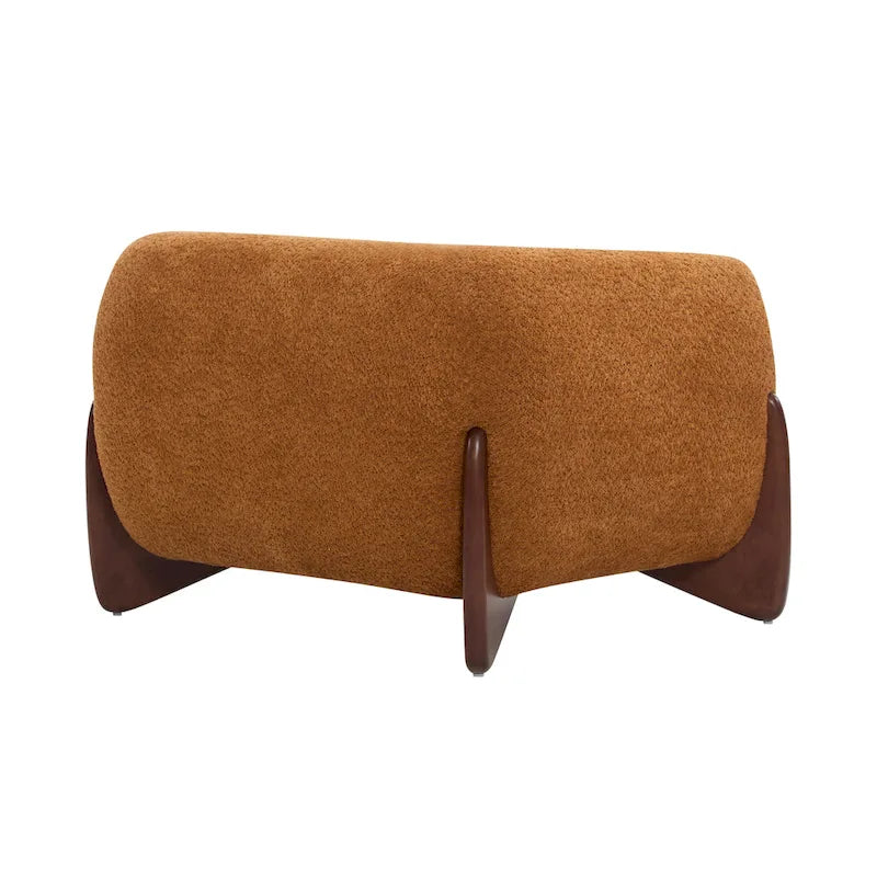 Tina Modern Upholstered Boucle Arm Club Chair by Christopher Knight Home