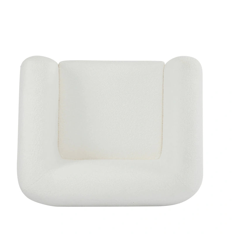 Tina Modern Upholstered Boucle Arm Club Chair by Christopher Knight Home