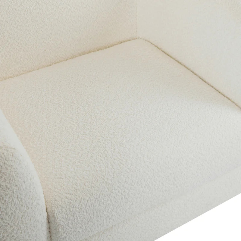 Tina Modern Upholstered Boucle Arm Club Chair by Christopher Knight Home