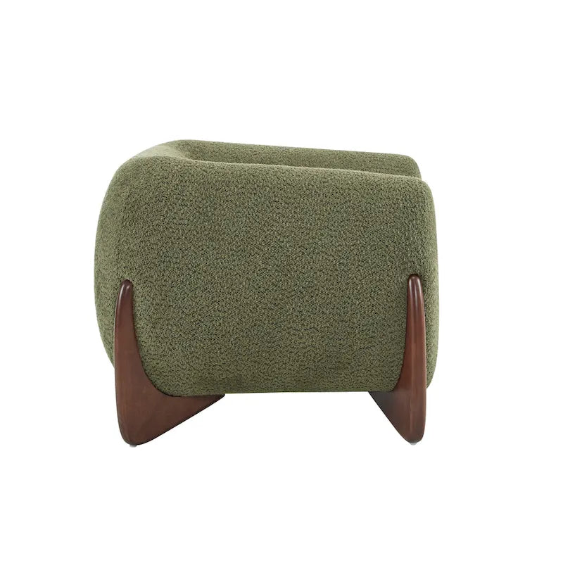 Tina Modern Upholstered Boucle Arm Club Chair by Christopher Knight Home