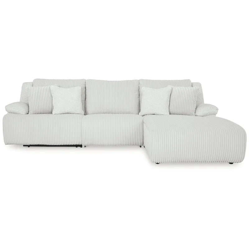 Signature Design by Ashley Top Tier 3-Piece Reclining Sectional with Chaise - 128W x 74D x 41H