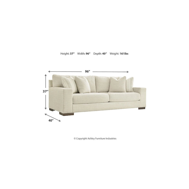 Signature Design by Ashley Maggie White 2-Piece Upholstery Package - 96W x 40D x 37H