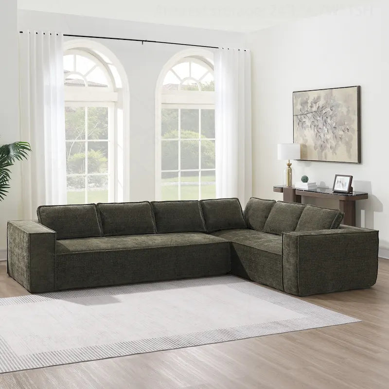 Divano Modulare Minimalista con Materiali Avanzati per Comfort e Stile