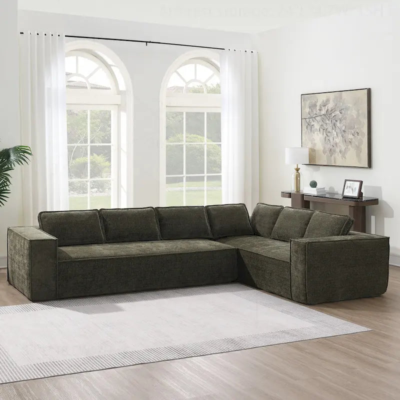 Divano Modulare Minimalista con Materiali Avanzati per Comfort e Stile
