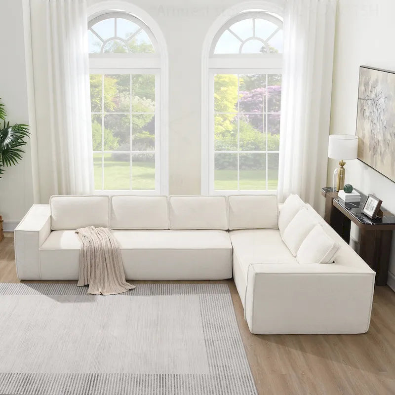 Divano Modulare Minimalista con Materiali Avanzati per Comfort e Stile
