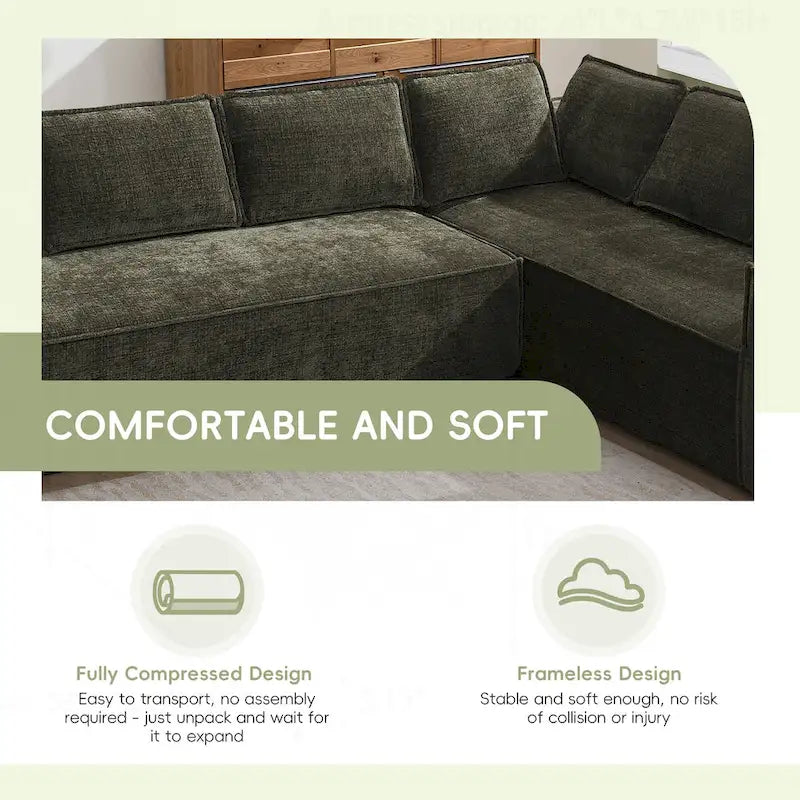 Divano Modulare Minimalista con Materiali Avanzati per Comfort e Stile