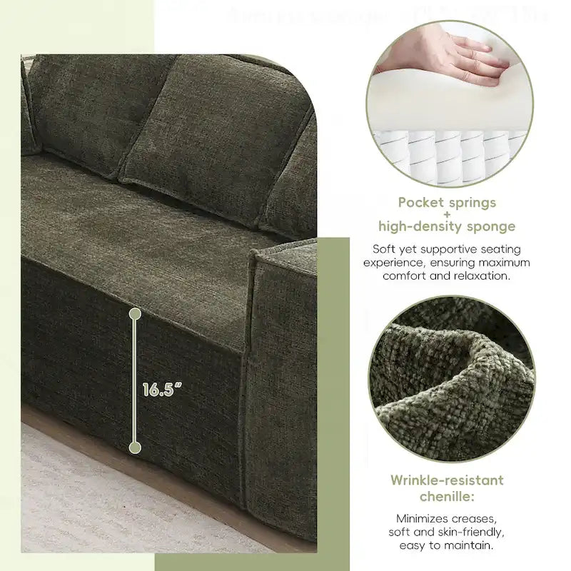 Divano Modulare Minimalista con Materiali Avanzati per Comfort e Stile