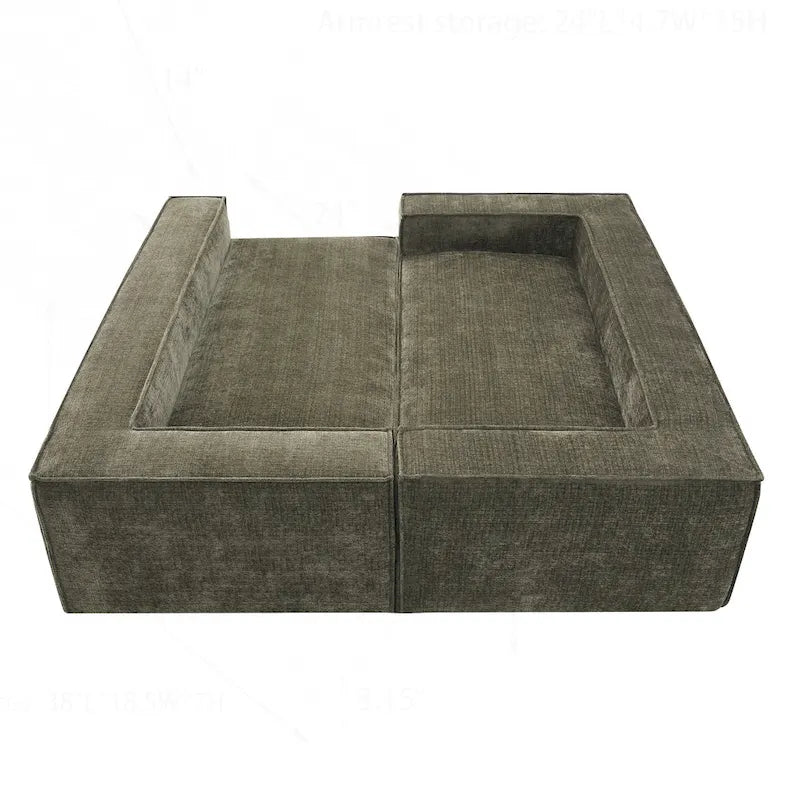 Divano Modulare Minimalista con Materiali Avanzati per Comfort e Stile