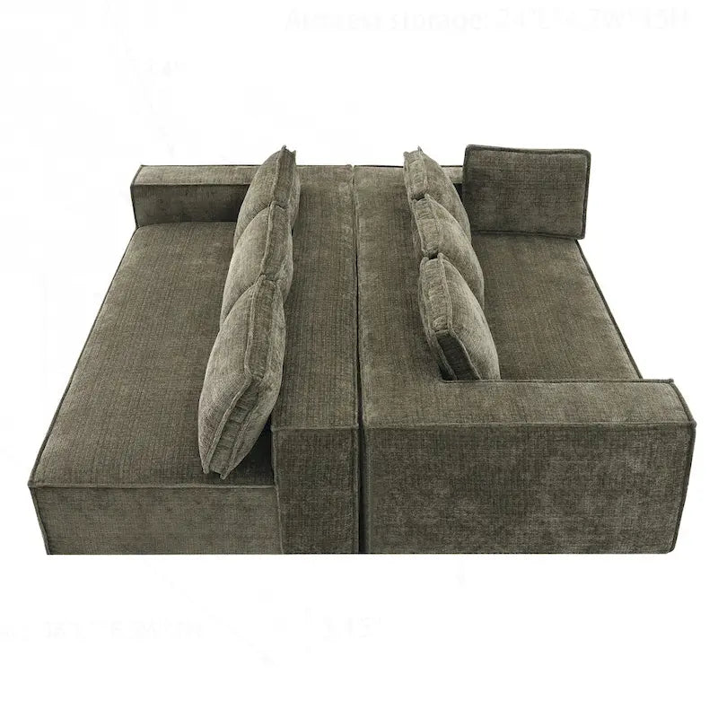 Divano Modulare Minimalista con Materiali Avanzati per Comfort e Stile