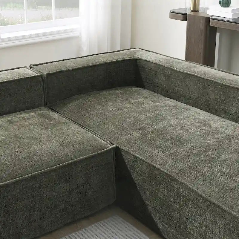Divano Modulare Minimalista con Materiali Avanzati per Comfort e Stile