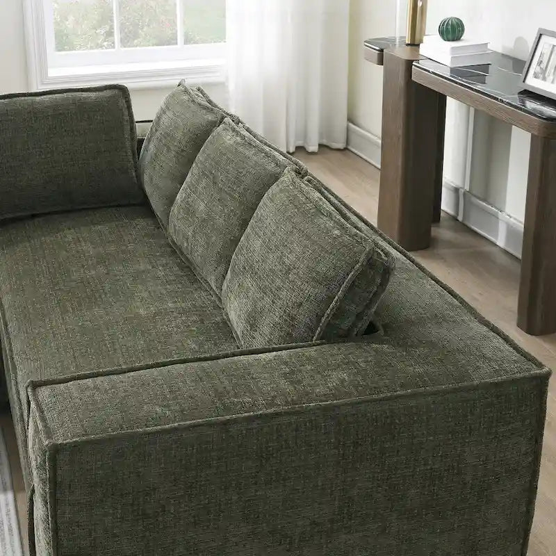 Divano Modulare Minimalista con Materiali Avanzati per Comfort e Stile