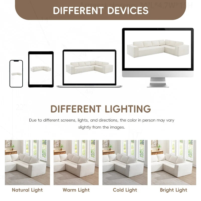 Divano Modulare Minimalista con Materiali Avanzati per Comfort e Stile