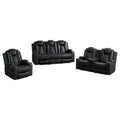 Set divano reclinabile Deluxe stile cinema con reclinazione elettrica, luci LED, ricarica wireless e altoparlante Bluetooth