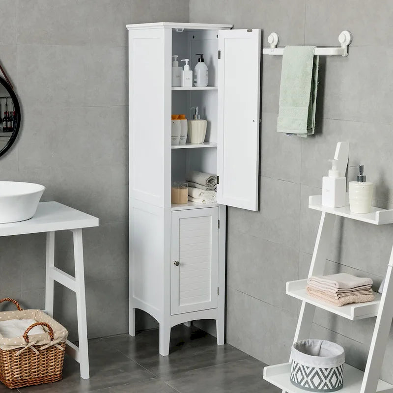 Costway Bathroom Storage Freestanding Cabinet Linen Tower Kitchen - See Details