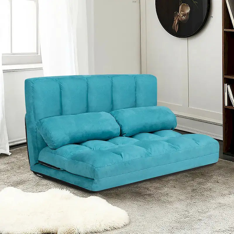 Costway Foldable Floor Sofa Bed 6-Position Adjustable Lounge Couch