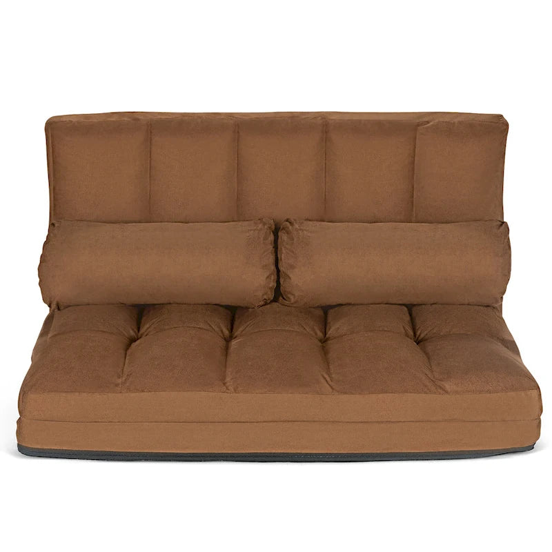 Costway Foldable Floor Sofa Bed 6-Position Adjustable Lounge Couch