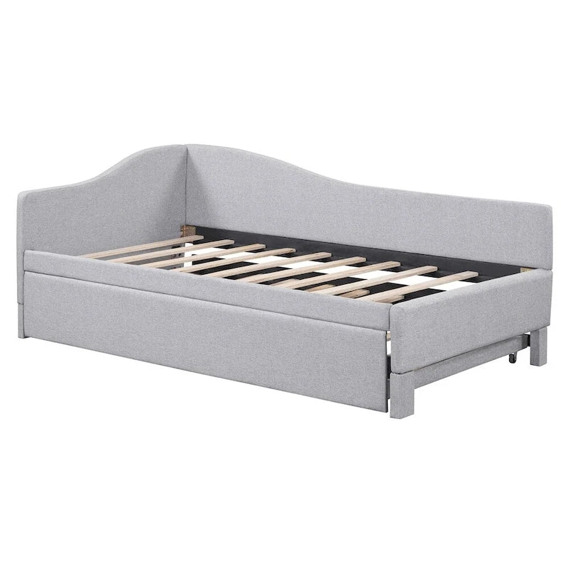 Divano letto a L rivestito con letto estraibile a scomparsa