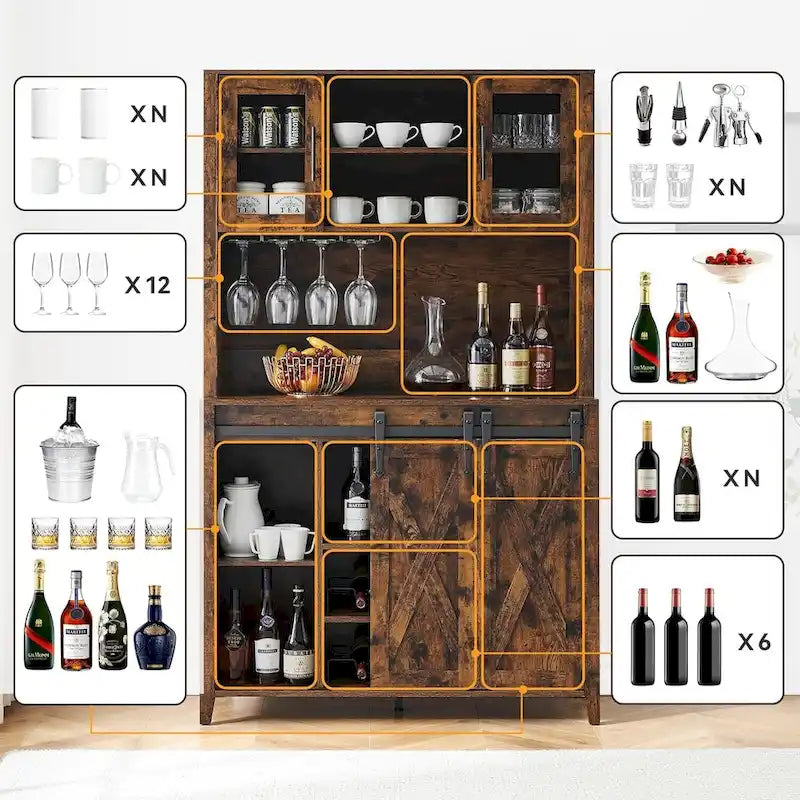 Mobile bar da caffè rustico