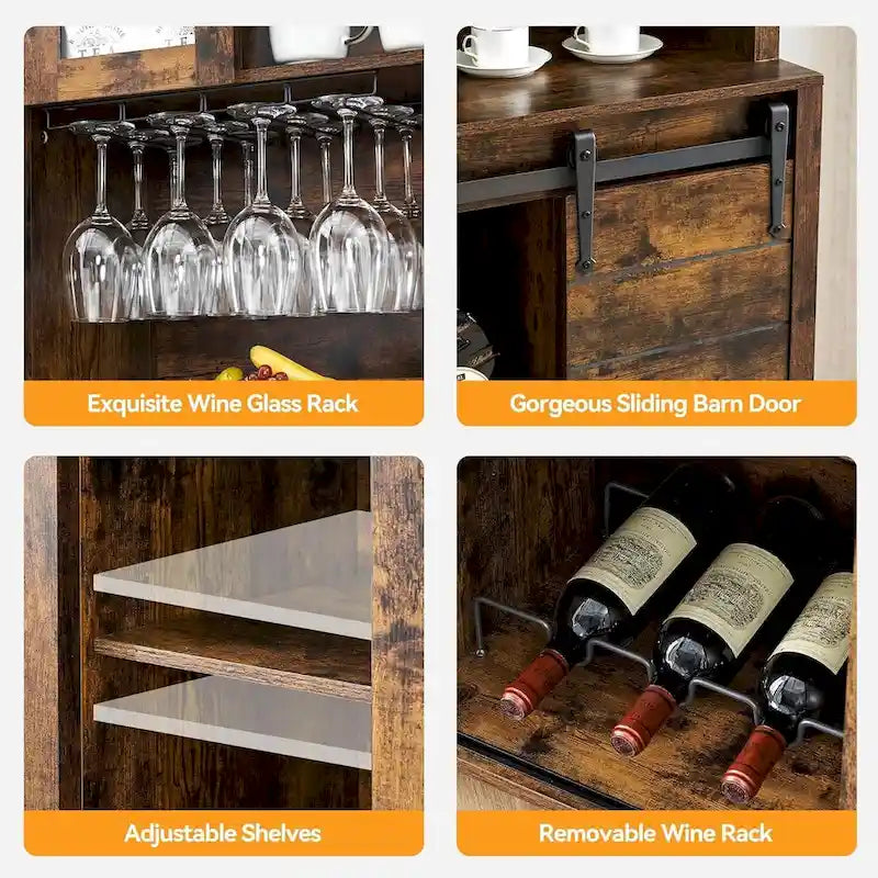 Mobile bar da caffè rustico