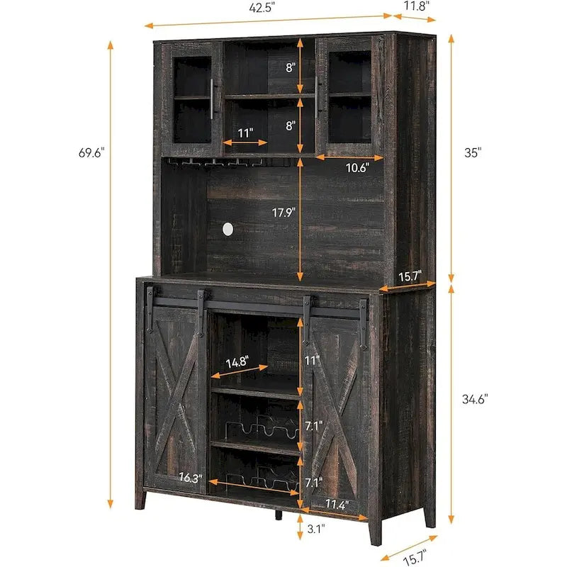 Mobile bar da caffè rustico