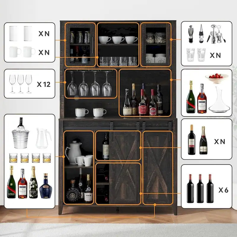 Mobile bar da caffè rustico